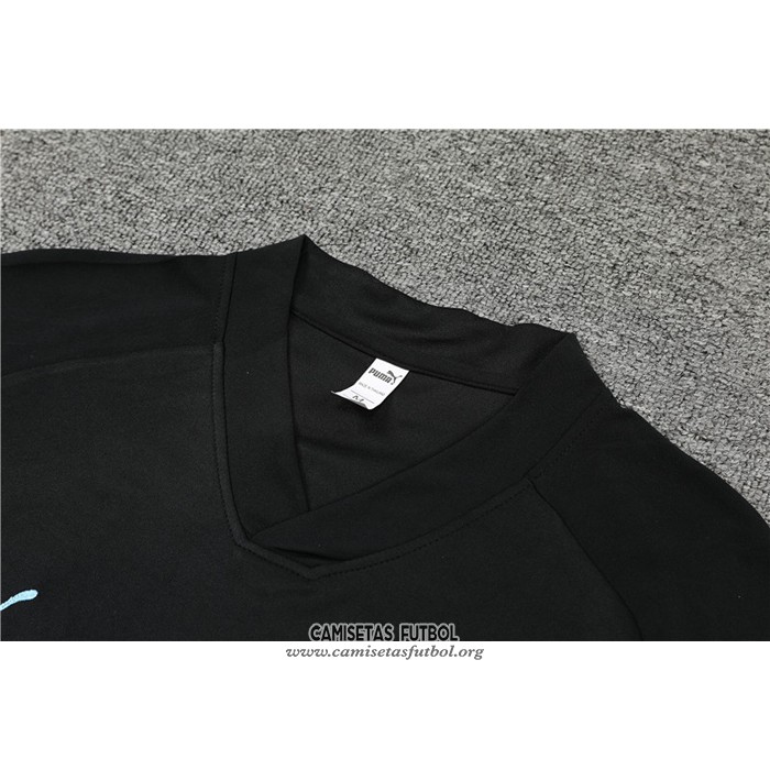 Chandal del Manchester City Manga Corta 2022/2023 Negro - Pantalon Corto